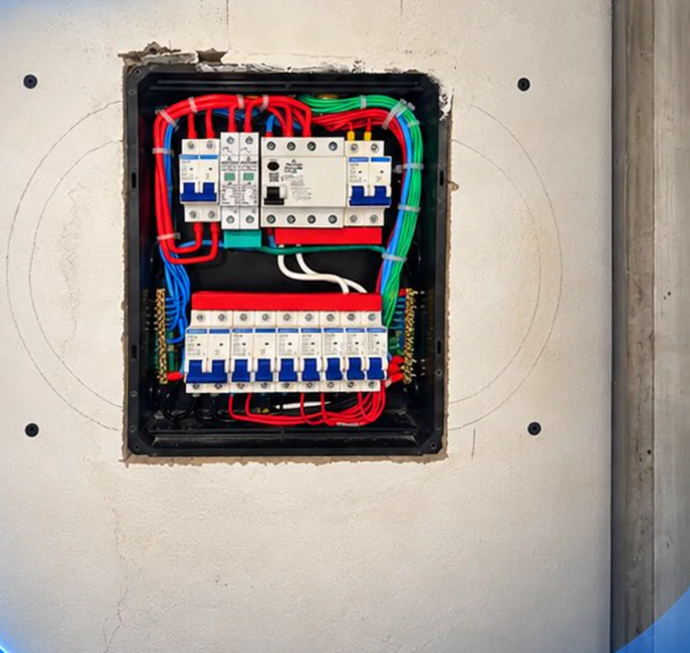 Quadro elétrico novo e organizado